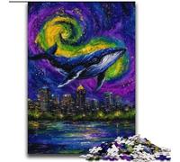 Mysterious Whale Jigsaw Puzzles for Adults 2000 Piece, Pattern Assembly Deal As Gifts for The Whole Family Suitable for And 14 (70x100cm)