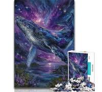 Mysterious Whale Jigsaw Puzzles for Teenagers 1000 Jigsaws,Challenging Game And Family Play Wall Decoration Unique Birthday And Xmas Gifts (75x50cm)