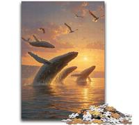 Mysterious Whale Jigsaw Puzzles for Teenagers 2000 Piece Puzzle,Challenging To Complete But Fun And Humorous Educational Game for Birthday (70X100cm)
