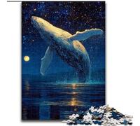 Mysterious Whale JigsawPuzzle 1000 Pieces for Adults, Challenging Game Toys Every Piece Is Unique - Challenging Family Fun Game (26x38cm)