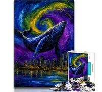Mysterious Whale JigsawPuzzle 1000 Pieces for Adults,Family Game Stress Reliever Difficult Challenge Great Gifts And Toys (75x50cm)