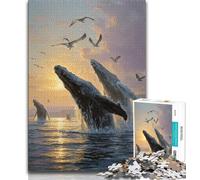 Mysterious Whale Jigsaws 1000 Pieces for Teenagers,Family Game Stress Reliever Difficult Challenge Gifts for Friends And Family (38x26cm)