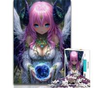 Mysterious Witch 1000 Piece Jigsaw Puzzle for Adults Teens,Brain Intelligence Challenge Addictive Toys for Home Decoration (38x26cm)