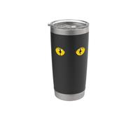 Mysterious Yellow Cat Eyes Ballet, Dancing Ballerinas Stainless Steel Insulated Tumbler