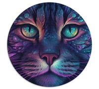 Mystery 1000 Piece Jigsaw Puzzle Round Puzzles 1000 Pieces for Adults Challenging Brain Teaser - Relaxing Toy for Teenagers 67.5x67.5cm