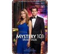 Mystery 101: Dead Talk Vintage Tin Sign Wall Art Decor - Retro Sign for Home Patio Decor Gifts Movie Poster - 8x12 Inch