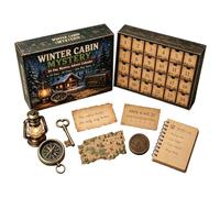 Mystery Adventure Advent Calendar,24 Days Christmas Countdown，E | 24-Day Escape Room Puzzle Gift,Immersive Home Escape Room Puzzle Calendar Brings Engaging Story Driven Fun For Festive Time