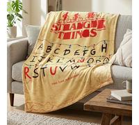 Mystery Alphabet Wall Fleece Blanket, Stranger Letter Thing Throw Blanket Super Soft Warm Throw, Multipurpose Travel Blankets for Lounging Outdoor Activities Bed Sofa Office Knee Pad (100x150cm)