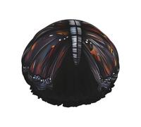 Mystery Butterfly Print Shower Cap - Reusable, Double Layer, Breathable, Quick-Dry, Perfect for Home, Spa, Hotel, and Travel