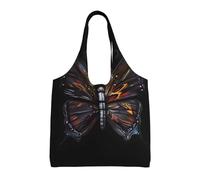 Mystery Butterfly Printed canvas bag Women's fashionable shoulder bag