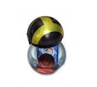 Mystery Card Ball Tin Bundle - 50 Assorted Random Cards with Storage Tin & coin! Includes Holos/Rares/Uncommon/Common Character Cards! Mystery Pack Bundle! Compatible with Trading Cards