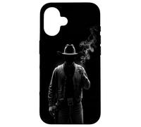 Mystery Cowboy Silhouette Case for Western Noir Art Case for iPhone 16
