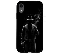 Mystery Cowboy Silhouette Case for Western Noir Art Case for iPhone XR