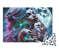 Mystery Creature Jigsaw Puzzles Glitch Fantasy 1000 Piece Recycled Paper for Adults Puzzle Challenging Game Family Learning Home Decoration Great Gift 38x26cm/1000pcs