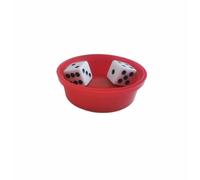 Mystery Dice Prediction Magic Trick - Red PVC Illusion Toy for Close-Up Performances, 6.8cm