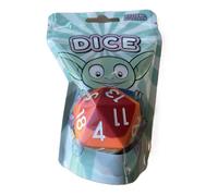 Mystery Dice: Rainbow Jumbo D20 Silicone Dice