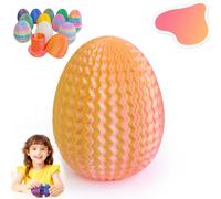 Mystery Egg Maze Box Gift, Money Maze Puzzle Box, Puzzle Box for Adults, Reusable 3D Printed Brain Teaser with Hidden Compartment for Cash Treasures, For Birthday, Christmas Easter (Pink Gold)
