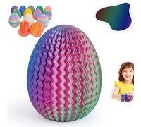 Mystery Egg Maze Box Gift, Money Maze Puzzle Box, Puzzle Box for Adults, Reusable 3D Printed Brain Teaser with Hidden Compartment for Cash Treasures, For Birthday, Christmas Easter (Colorful No.2)