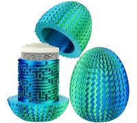 Mystery Egg Puzzle Box Easter Gifts, Mystery Box Easter Eggs Decorations for Cash, 3D Money Puzzle Box Annoying Gift Box with Hidden Compartment for Adults & Kids, Birthdays Presents