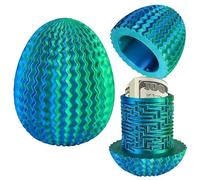 Mystery Egg Puzzle Box Easter Gifts, Mystery Box, Easter Gifts for Adults, 3D Maze Gift Box with Hidden Compartment for Treasures, Cash, Reusable Puzzle Gift Box for Birthday, E-aster