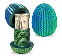 Mystery Egg Puzzle Box Gift, Money Box for Cash Gift Birthday, 3D Maze Gift Box with Hidden Compartment for Cash, Reusable Puzzle Gift Box for Birthday, Christmas, Halloween, Easter