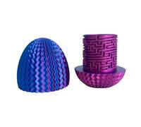 Mystery Egg Puzzle Box, Money Box for Cash Gift Birthday, 3D Maze Gift Box with Hidden Compartment for Cash, Treasures, Reusable Surprise Money Holder for Birthdays, Christmas, Easter (C)