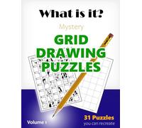 Mystery Grid Drawing Puzzles: Uncover hidden images one square at a time