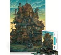 Mystery House Jigsaw Puzzles for Adults 1000 Piece Logic Boost Toy Group Joy Premium Edge Bday Surprise (38x26cm)
