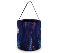 Mystery Kaleidoscopic Large Easter Basket Candy Bags Canva Tote Bag Portable Hallowee Bucket