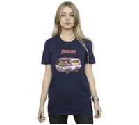 Mystery Machine Van Cotton Boyfriend T-Shirt Scooby Doo Navy M