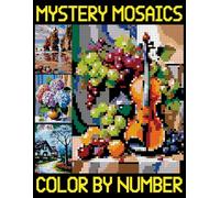 Mystery Mosaic Color by Number: Easy and fun Pixel Art Adult Coloring Book, Color Quest Extreme Challenges for Relaxation