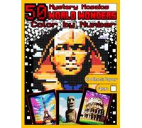 Mystery Mosaics Color by Number: 50 World Wonders: Travel Mosaic Color by Number Book with Dazzling World Wonders, Color Quest on Black Paper, Extreme ... Mosaics Color by Number Travel Mosaic)
