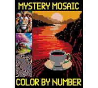 Mystery Mosaics Color by Number: color quest activity coloring book for adults relaxation, Great Gift Idea