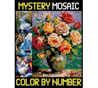 Mystery Mosaics Color by Number: Color Quest Extreme Challenges, Color-By-Number Pixel Art Puzzles for Adults & Teens