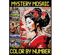 Mystery Mosaics Color by Number for Adults: Color Quest with Square (Hidden Picture Puzzles for Relaxation and Stress Relief)