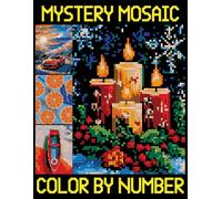 Mystery Mosaics Color by Number: Fun color quest Challenges to Reveal Hidden Pictures, Pixel Art activity Book for Adults and Teens