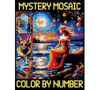 Mystery Mosaics Color By Number: Fun & Easy Pixel Designs for Relaxation - Color Quest Challenges