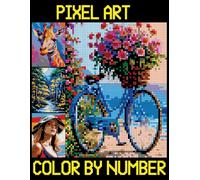 Mystery Mosaics Color By Number: Pixel art Adult Coloring Pages for Relaxation (Color Quest Extreme Challenges with Hidden Pictures)