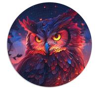 Mystery Owl 1000 Pieces Puzzle Gifts Cardboard Jigsaw Perfect for Family Gatherings, Birthdays, Holidays (Size 67.5x67.5cm)