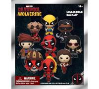 Mystery Pack: 3D Figural MARVEL DEADPOOL & WOLVERINE Bag Clip by Monogram
