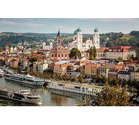 Mystery Puzzle 2000 Pieces City River Bavarian Church Danube St. Paul Passau 70x100CM