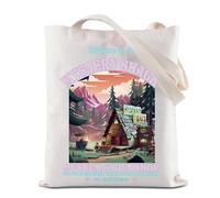 Mystery Shack Tote Bag Cartoon Inspired Reusable Grocery Shopping Bag Gravity Falls Shoulder Bag (Mystery Shack Tote)