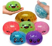 Mystery Surprise Glitter Orbs Dumplings 8.5cm - 3x Random Bao Bun with Reusable Steamer Box, Super Rare Golden Bao, Matte Dumpling Anti Anxiety Toys for Kids Age 3+