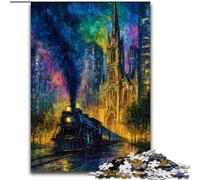 Mystery Train 1000 Pieces Jigsaw Puzzle For Adults Teens, Challenging Game for Is Ideal As A Gift for The Whole Family (50x75cm)