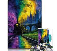 Mystery Train Jigsaw Puzzles for Adults 1000 Pieces,Stress Reliever Difficult Challenge Suitable for Desktop Decoration (50x75cm)