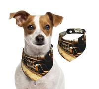 Mystery Train Pet Scarf Dog Bandanas Spring Summer Soft Cotton Puppy Scarfs Adjustable Accessories for Small Medium Large Girl Boy Pup Small