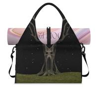 Mystery Trees Sports Duffel Bag for Women Men Trees Weekend Overnight Bag with Shoe Compartment Shoulder Tote Luggage Bag for Yoga Gym Travel