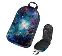 Mystery Universe Space Starry Sky Pattern Kitchenware Storage Bag for Picnic, Waterproof Portable Cookware Organizer
