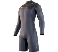Mystic 2025 Mens Star 3/2mm Longarm Front Zip Shorty Wetsuit - Navy