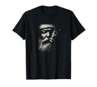 Mystic Bearded Man Smoking Vintage Portrait T-Shirt